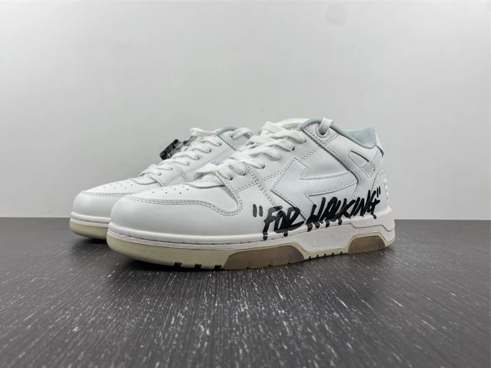 EasyMatch 7441 OFF-WHITE Out Of Office OOO Low Tops For Walking White Black OMIA189R21LEA 1417