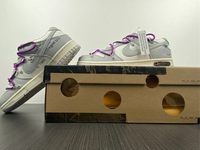 EasyMatch 7777 Nike Dunk Low Off-White Lot 28 DM1602- 2341