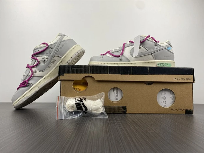 EasyMatch 7890 Nike Dunk Low Off-White Lot 30 DM1602- 2370