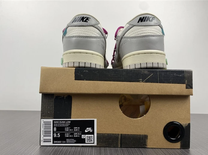 EasyMatch 7890 Nike Dunk Low Off-White Lot 30 DM1602- 2370