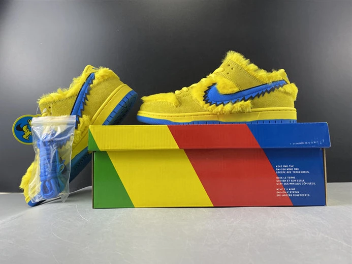 EasyMatch 8541 Nike SB Dunk Low Grateful Dead Bears Opti Yellow CJ5378- 2155