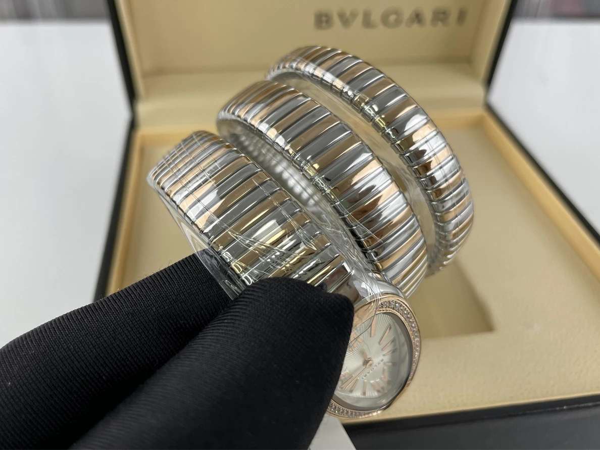 EasyMatch 9961 BVLGARI Snake Watch Rose Gold Silver colorway. Swiss move 299