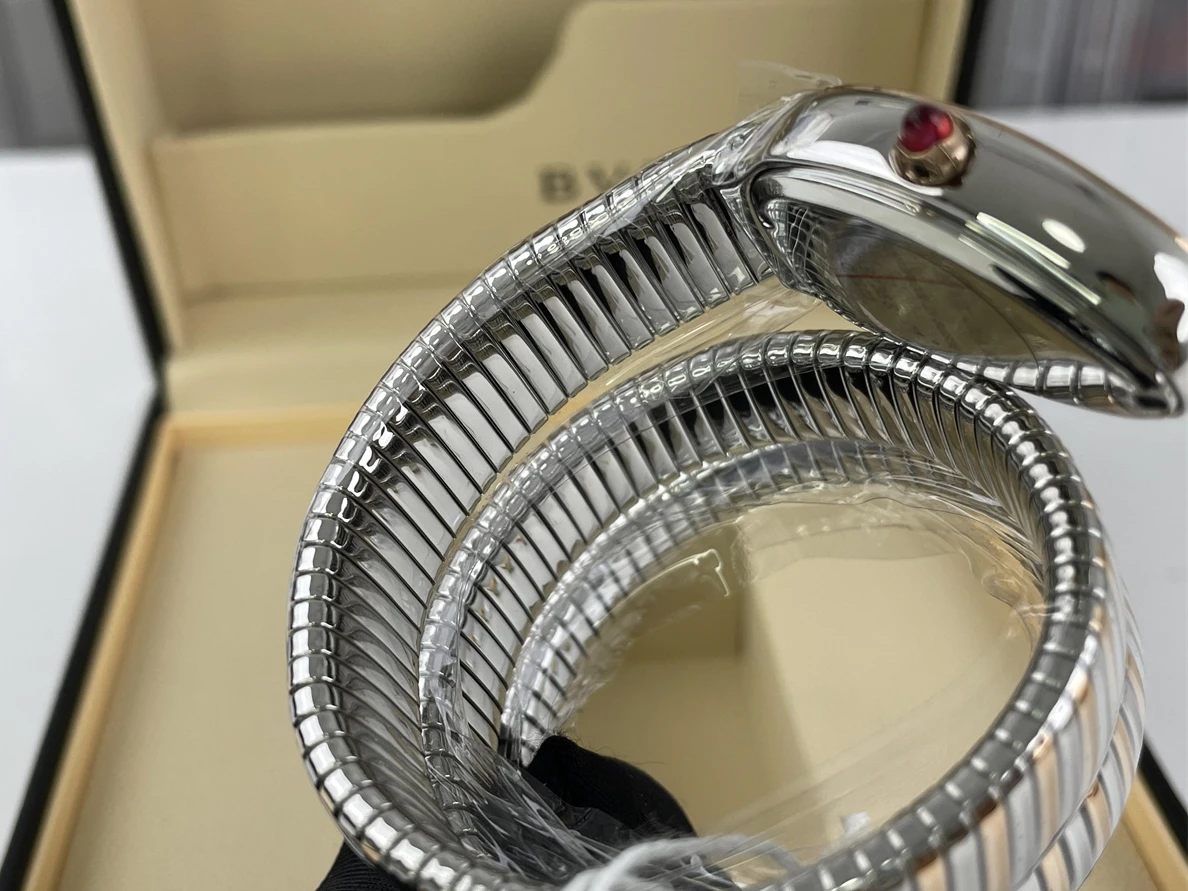 EasyMatch 9961 BVLGARI Snake Watch Rose Gold Silver colorway. Swiss move 299