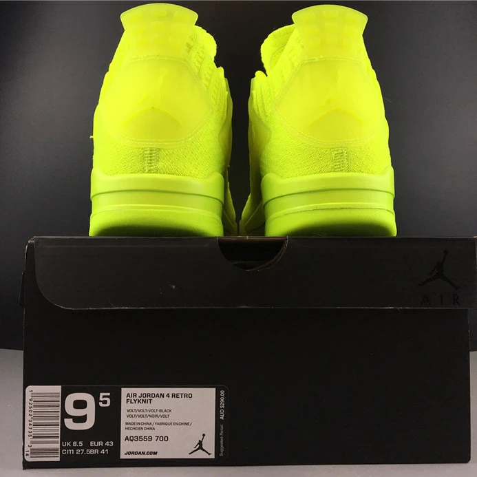 EasyMatch Jordan 4 Retro Flyknit Volt AQ3559-700 900