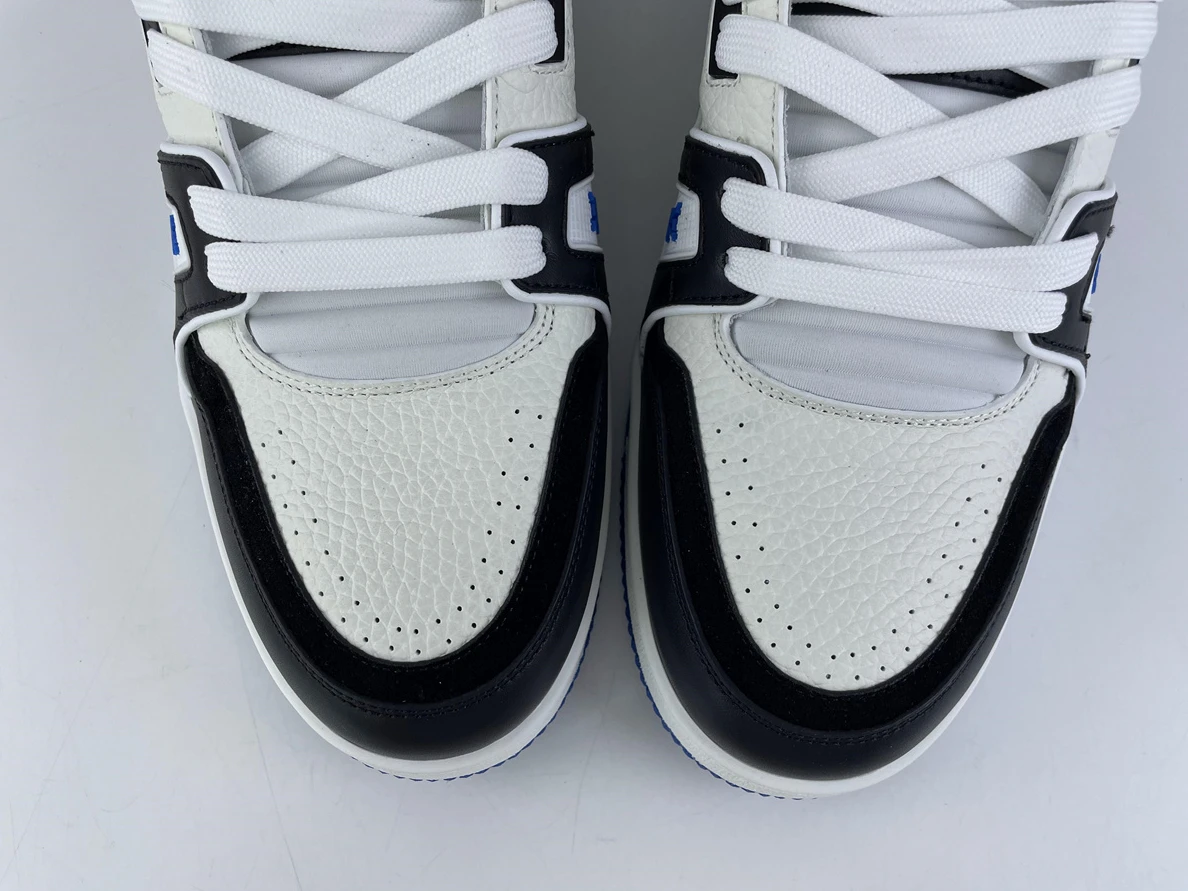 EasyMatch LV Black Blue White skate shoes 155