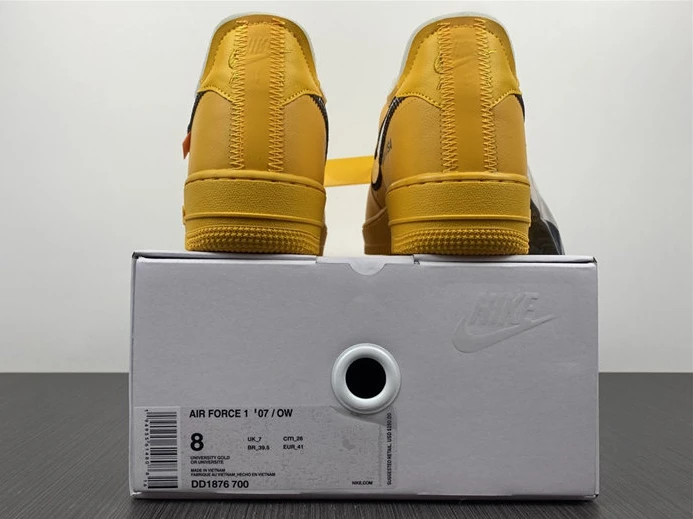 EasyMatch Nike Air Force 1 Low Off-White University Gold DD1876-700 2327