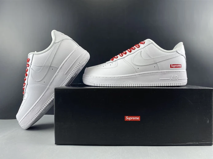 EasyMatch Nike Air Force 1 Low Supreme White  CU9225-100 2444