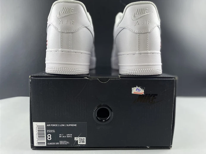EasyMatch Nike Air Force 1 Low Supreme White  CU9225-100 2444
