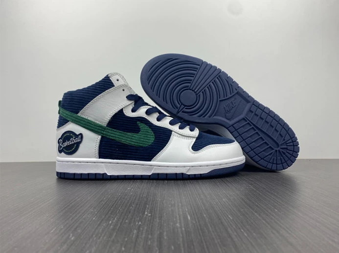 EasyMatch Nike Dunk High Sports Specialties White Navy DH0953-400 1987