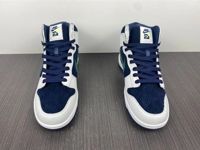 EasyMatch Nike Dunk High Sports Specialties White Navy DH0953-400 1987