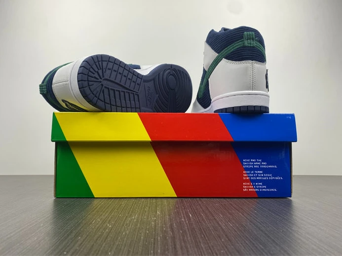 EasyMatch Nike Dunk High Sports Specialties White Navy DH0953-400 1987