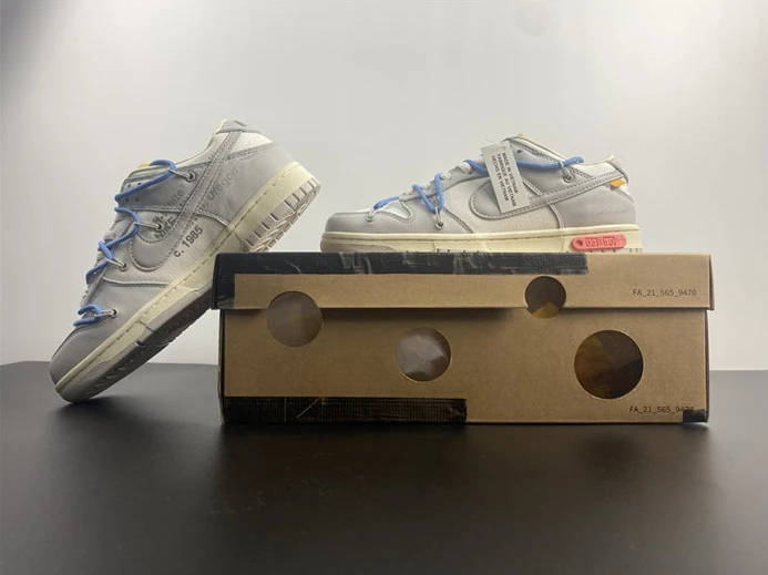 EasyMatch Nike Dunk Low Off-White Lot 5 DM1602-113 2338