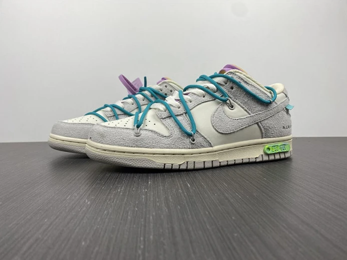 EasyMatch Nike Dunk Low Off-White Lot 9 DM1602-109 2345