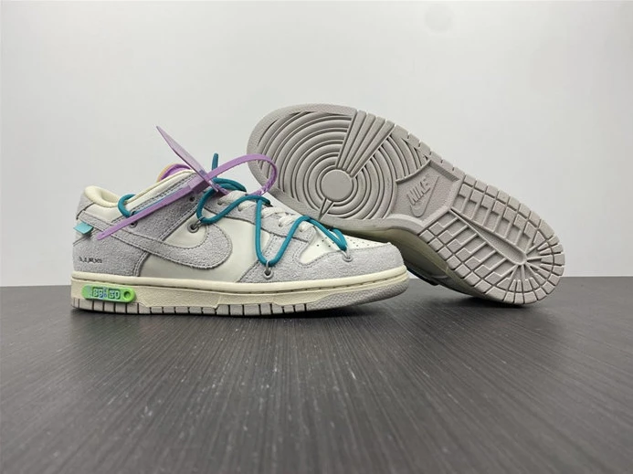 EasyMatch Nike Dunk Low Off-White Lot 9 DM1602-109 2345