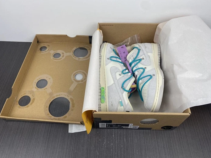 EasyMatch Nike Dunk Low Off-White Lot 9 DM1602-109 2345