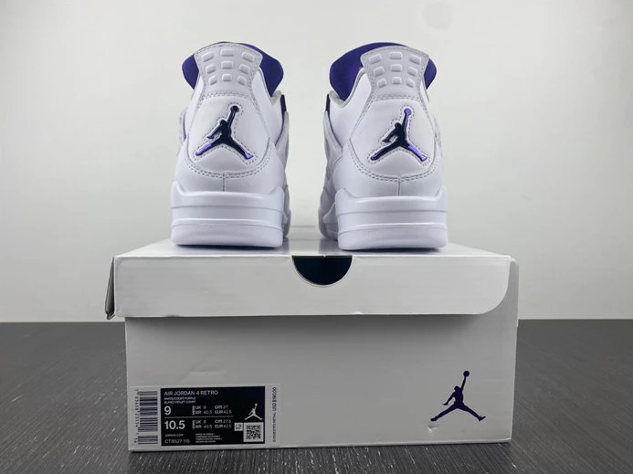 Fashionable 1176 Jordan4 Retro Metallic Purple CT8527- 882