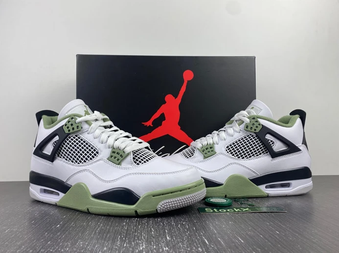 Fashionable 1595 Jordan 4 Retro Seafoam AQ9129- 844