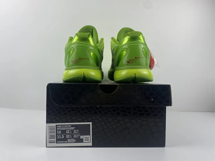 Fashionable 2355 Nike Kobe 6 Protro Grinch CW2190- 2257