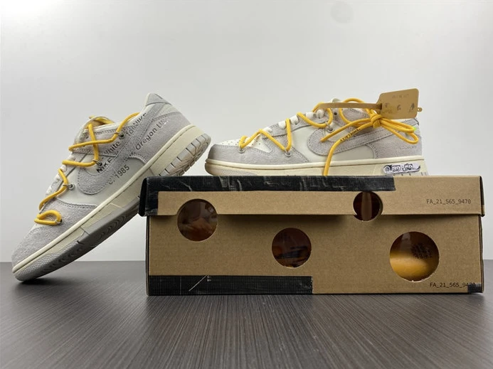 Fashionable 6449 Nike Dunk Low Off-White Lot 39 DJ0950- 1948