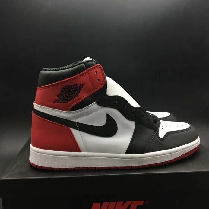 Fashionable 8582 Jordan1 Retro Black Toe 555088- 561