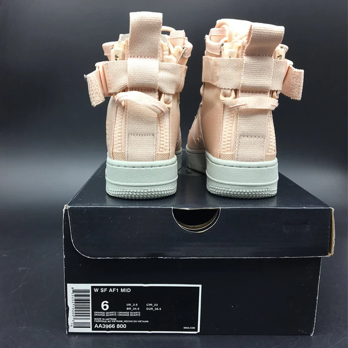 Fashionable 877 Nike SF Air Force 1 Mid Orange Quartz  AA3966- 2494