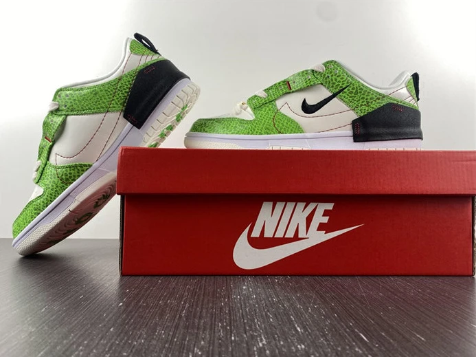 Fashionable 9066 Nike Dunk Low Disrupt 2 Just Do It Snakeskin Green DV1491- 1873