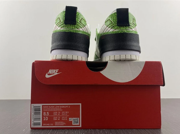 Fashionable 9066 Nike Dunk Low Disrupt 2 Just Do It Snakeskin Green DV1491- 1873