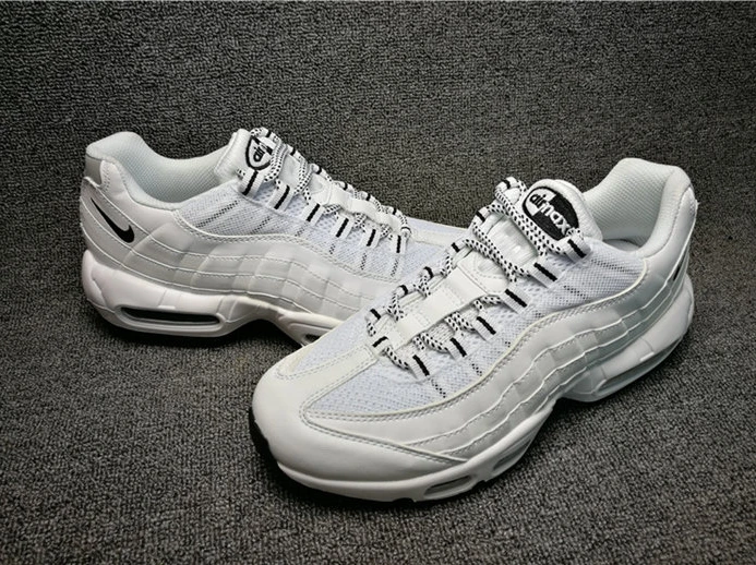 Fashionable 9243 Nike Air Max 95 White Black 609048- 2614