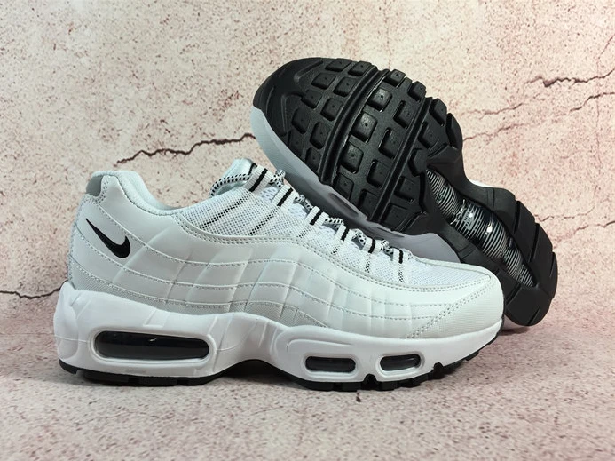Fashionable 9243 Nike Air Max 95 White Black 609048- 2614