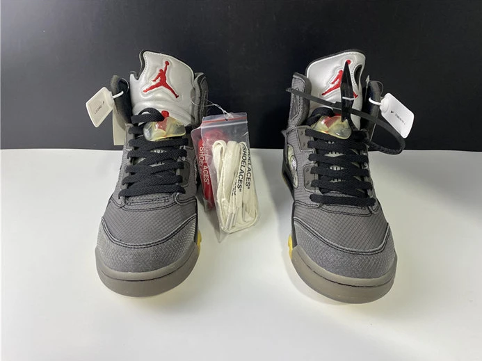 Fashionable Jordan5 Off-White Black CT8480-001 968