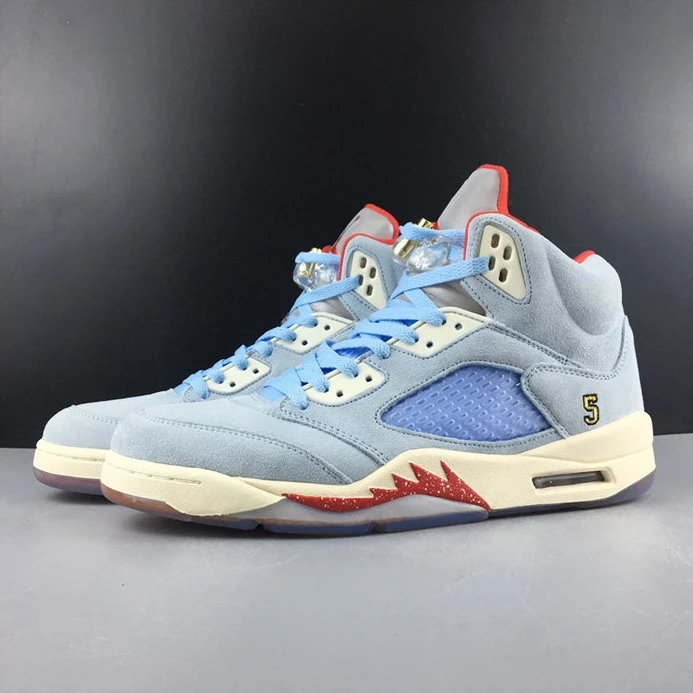 Fashionable Jordan5 Trophy Room Ice Blue CI1899-400 980