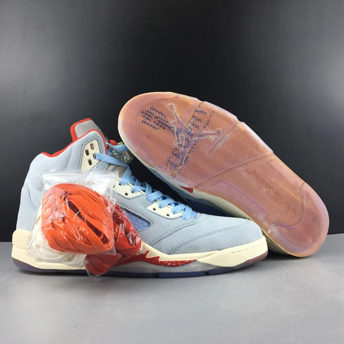 Fashionable Jordan5 Trophy Room Ice Blue CI1899-400 980