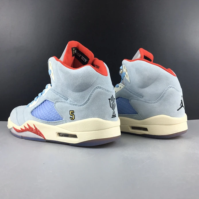 Fashionable Jordan5 Trophy Room Ice Blue CI1899-400 980