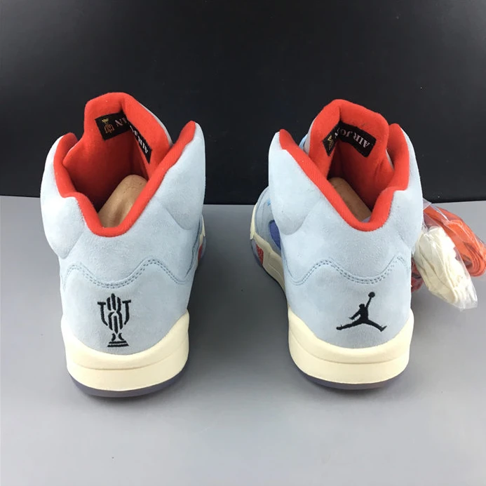 Fashionable Jordan5 Trophy Room Ice Blue CI1899-400 980