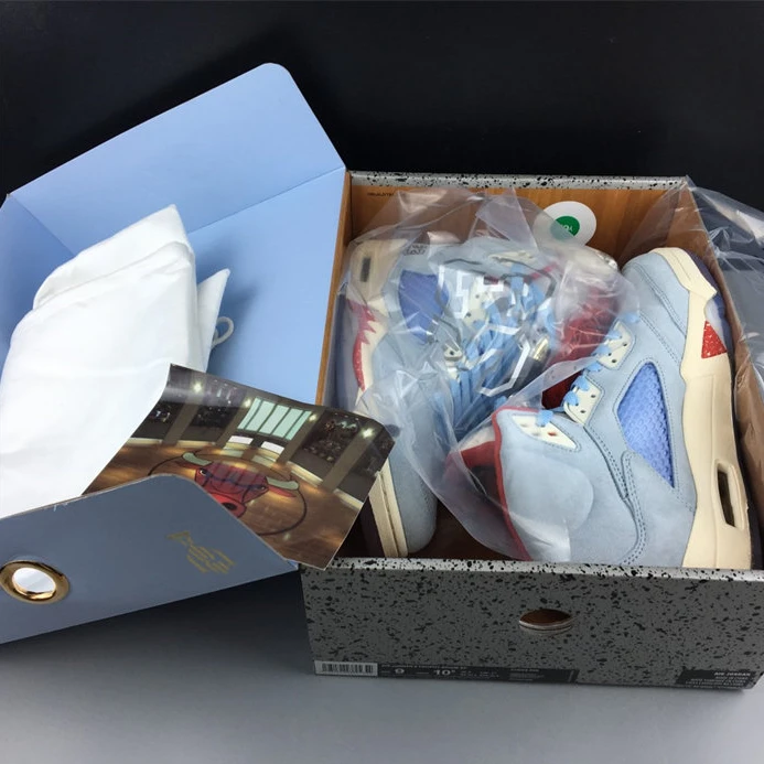 Fashionable Jordan5 Trophy Room Ice Blue CI1899-400 980