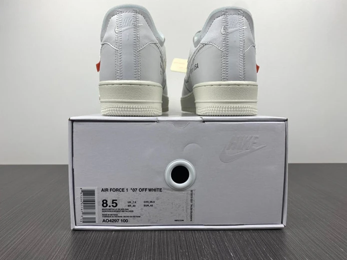 Fashionable Nike Air Force 1 Low Off-White ComplexCon AO4297-100 2436
