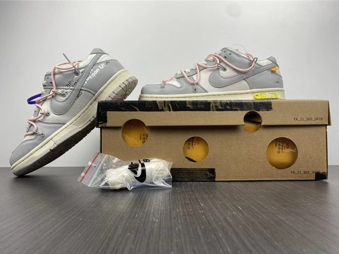 Fashionable Nike Dunk Low Off-White Lot 24 DM1602-119 2340