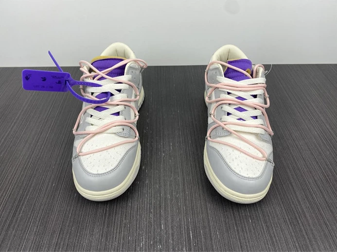 Fashionable Nike Dunk Low Off-White Lot 24 DM1602-119 2340