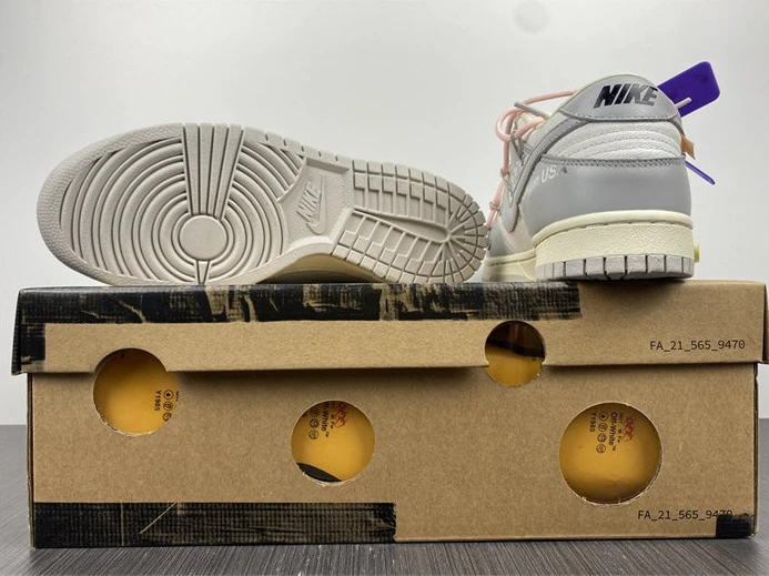 Fashionable Nike Dunk Low Off-White Lot 24 DM1602-119 2340