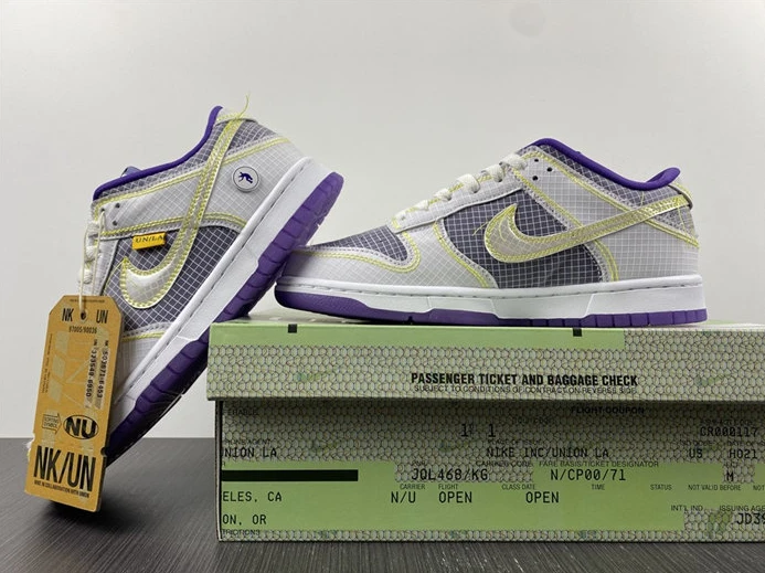 Fashionable Nike Dunk Low Union Passport Pack Court Purple DJ9649-500 1935
