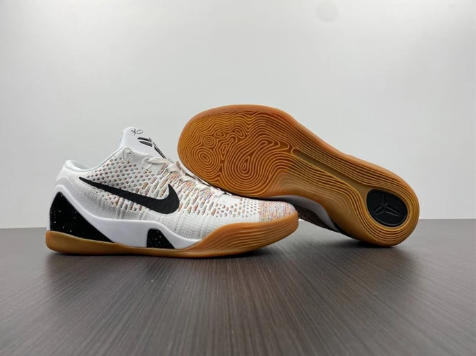 Fashionable Nike Kobe 9 Elite Premium Low HTM Milan White Multi-Color 698595-109 2279
