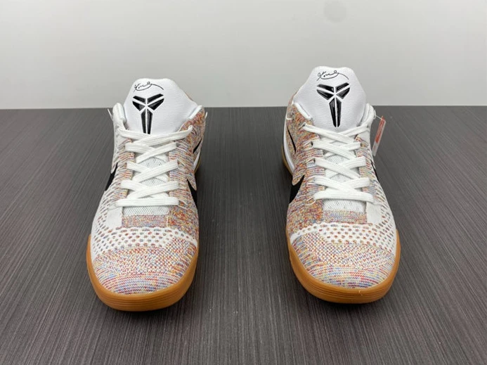 Fashionable Nike Kobe 9 Elite Premium Low HTM Milan White Multi-Color 698595-109 2279