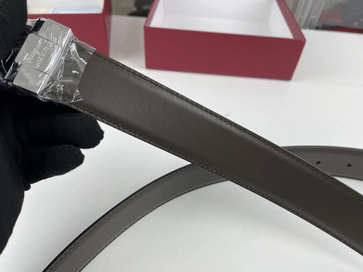 Ferragamo mens Belt Black Brown GoAnywhere 46