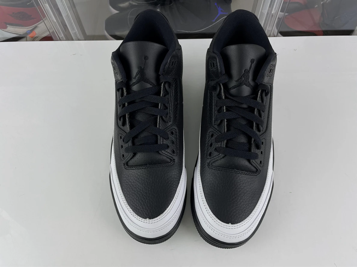 Fragment Design x Air Jordan 3 Black White Comfortable 703
