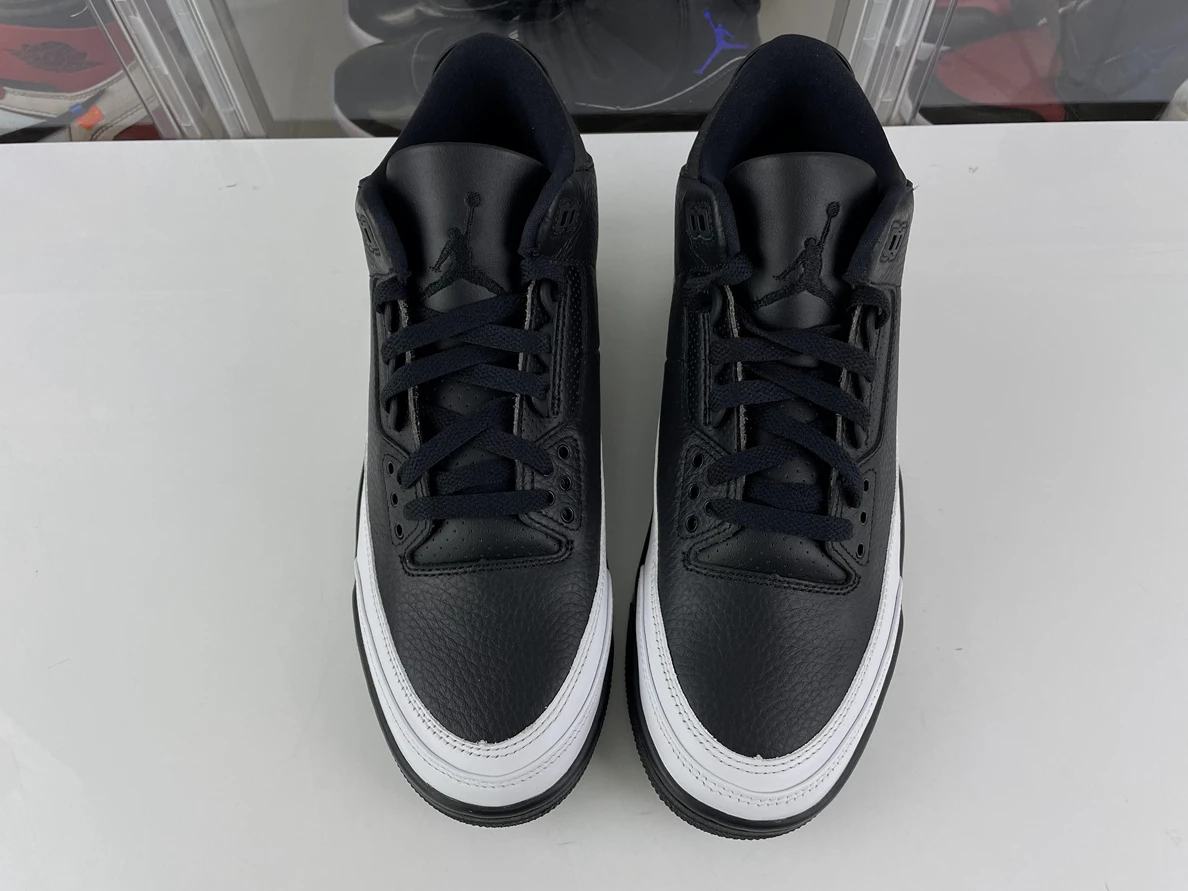 Fragment Design x Air Jordan 3 Black White Comfortable 703