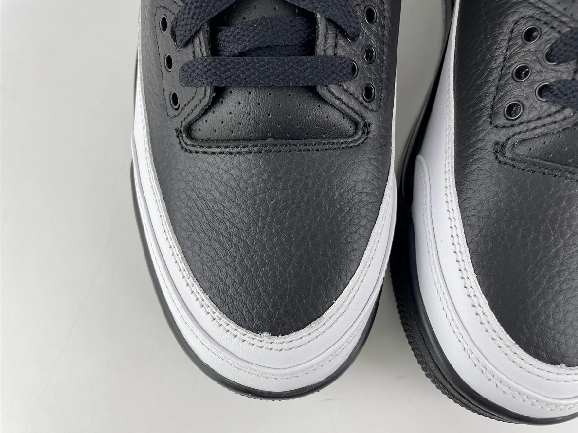Fragment Design x Air Jordan 3 Black White Comfortable 703