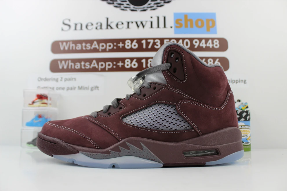 GOAT Air Jordan 5 Burgundy 2023 StreetReady 936