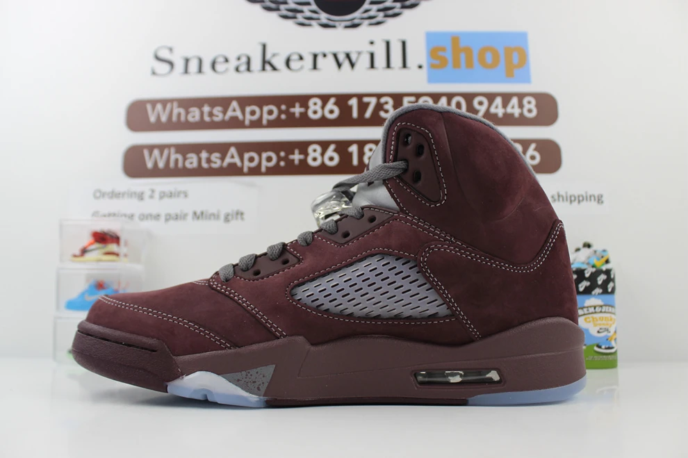GOAT Air Jordan 5 Burgundy 2023 StreetReady 936