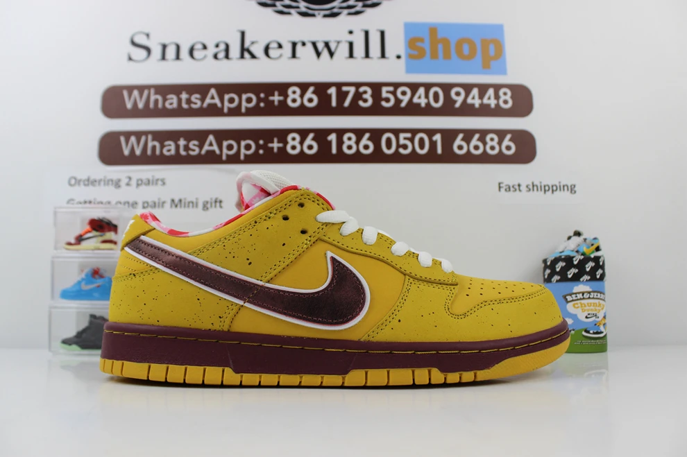 GOAT Dunk Low Premium SB 'Yellow Lobster' StreetReady 1740