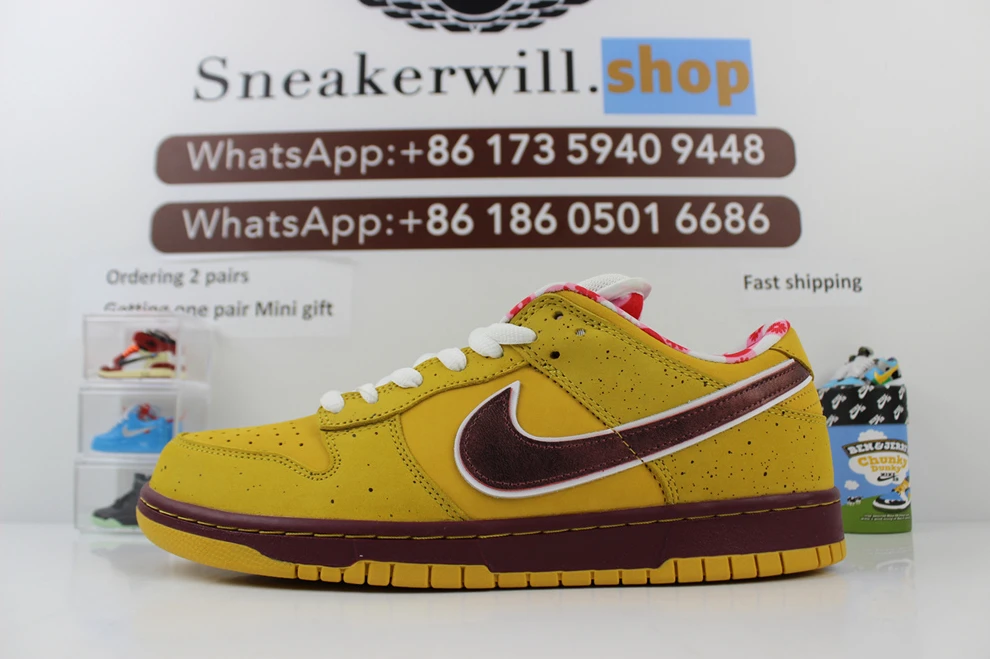 GOAT Dunk Low Premium SB 'Yellow Lobster' StreetReady 1740